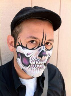 mascarilla halloween calavera