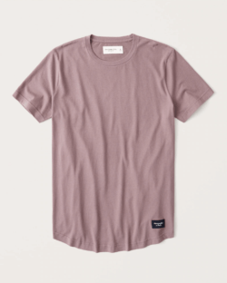Las Rebajas en Abercrombie para Verano camiseta dobladillo redondeado