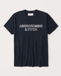 Las Rebajas en Abercrombie para Verano camiseta logo bordado