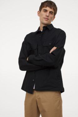 Catálogo H&M Otoño Invierno camisera relaxed