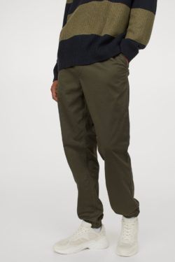 Catálogo H&M Otoño Invierno joggers en sarga algodón