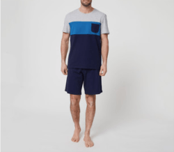 Catálogo Rebajas Alcampo Primavera Verano pijama de algodón In Extenso tricolores