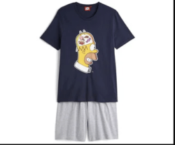 Catálogo Rebajas Alcampo Primavera Verano pijama de algodón In Extenso Los Simpson