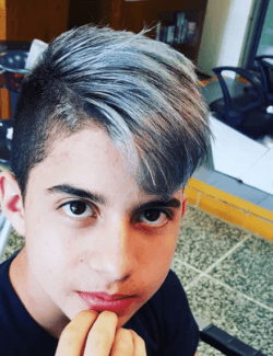 Cortes de Pelo para Adolescentes tinte blanco