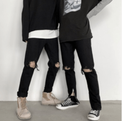 Cuáles son las diferencias entre un pantalón slim y un pantalón skinny y sus particularidades rotos