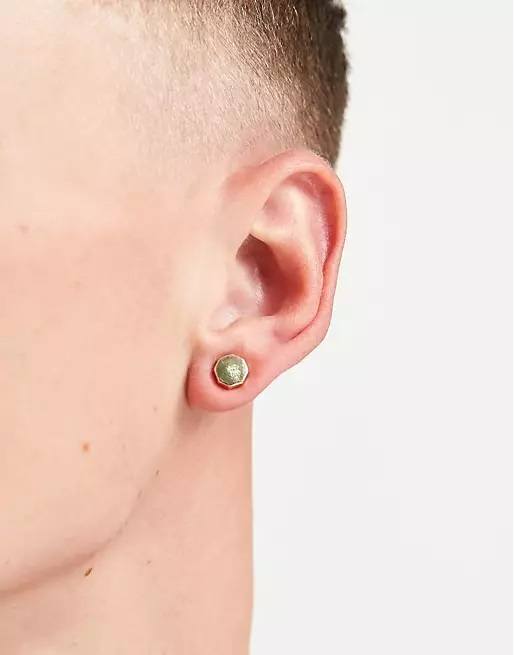 Todos los pendientes de hombre modelo asos color dorado