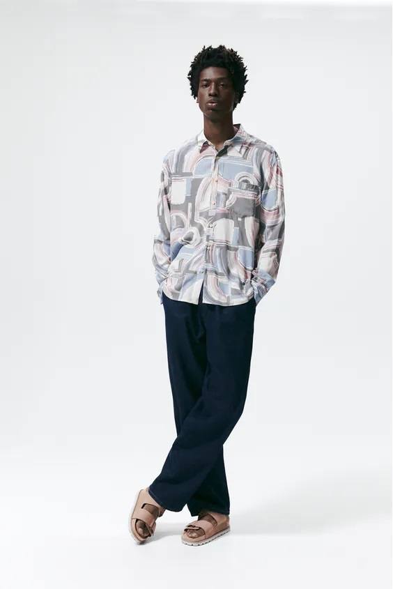 Camisas de ZARA para Hombre Primavera Verano 2022 - Modaellos.com