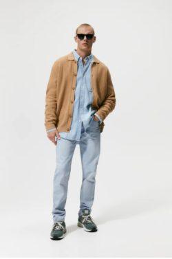 Los jerseis hombre zara CARDIGAN FOTOS cuello camisero