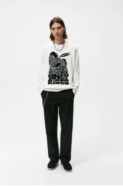 Los jerseis hombre zara cuello estampado FOTOS
