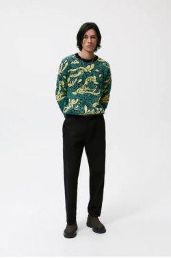 Los jerseis hombre zara cuello estampado FOTOS olas