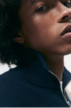 Los jerseis hombre zara cuello perkins FOTOS cremallera