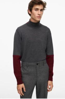 Los jerseis hombre zara cuello vuelto FOTO rojo limited edition