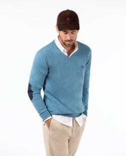El catálogo de El Ganso para hombre Otoño Invierno jersey pico coderas