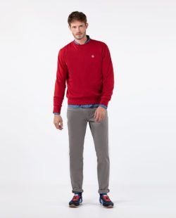 El catálogo de El Ganso para hombre Otoño Invierno sudadera cuello redondo Garment Dyed