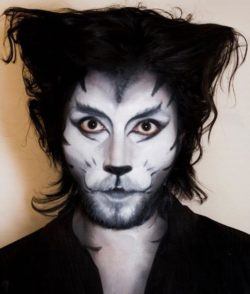 Maquillaje halloween gato inspiracion lobezno