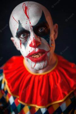Maquillaje payaso halloween para hombre clown