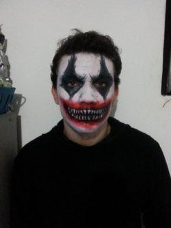 Maquillaje payaso halloween para hombre terror boca