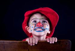 Maquillaje payaso halloween para ninos pequeños