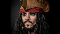 Maquillaje pirata halloween foto 1