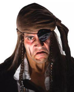 Maquillaje pirata halloween parche