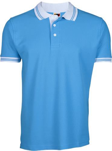 Catalogo joylu hombre polo dos colores azul